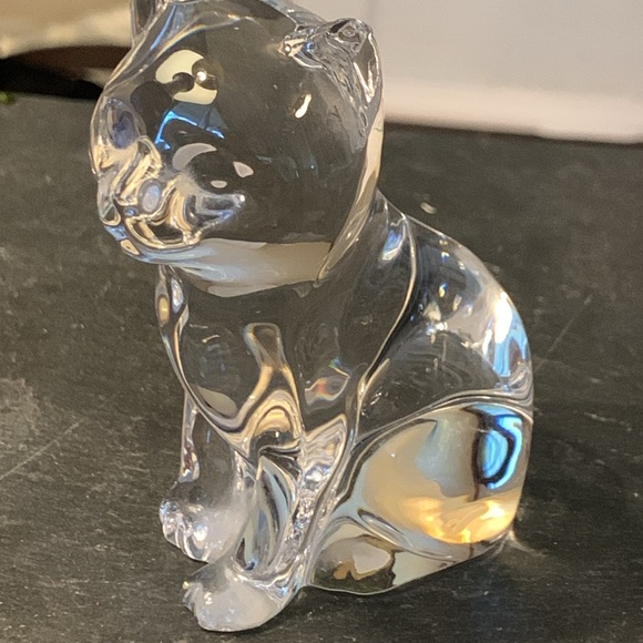 Princess House Accents Vintage Princess House Lead Crystal Cat